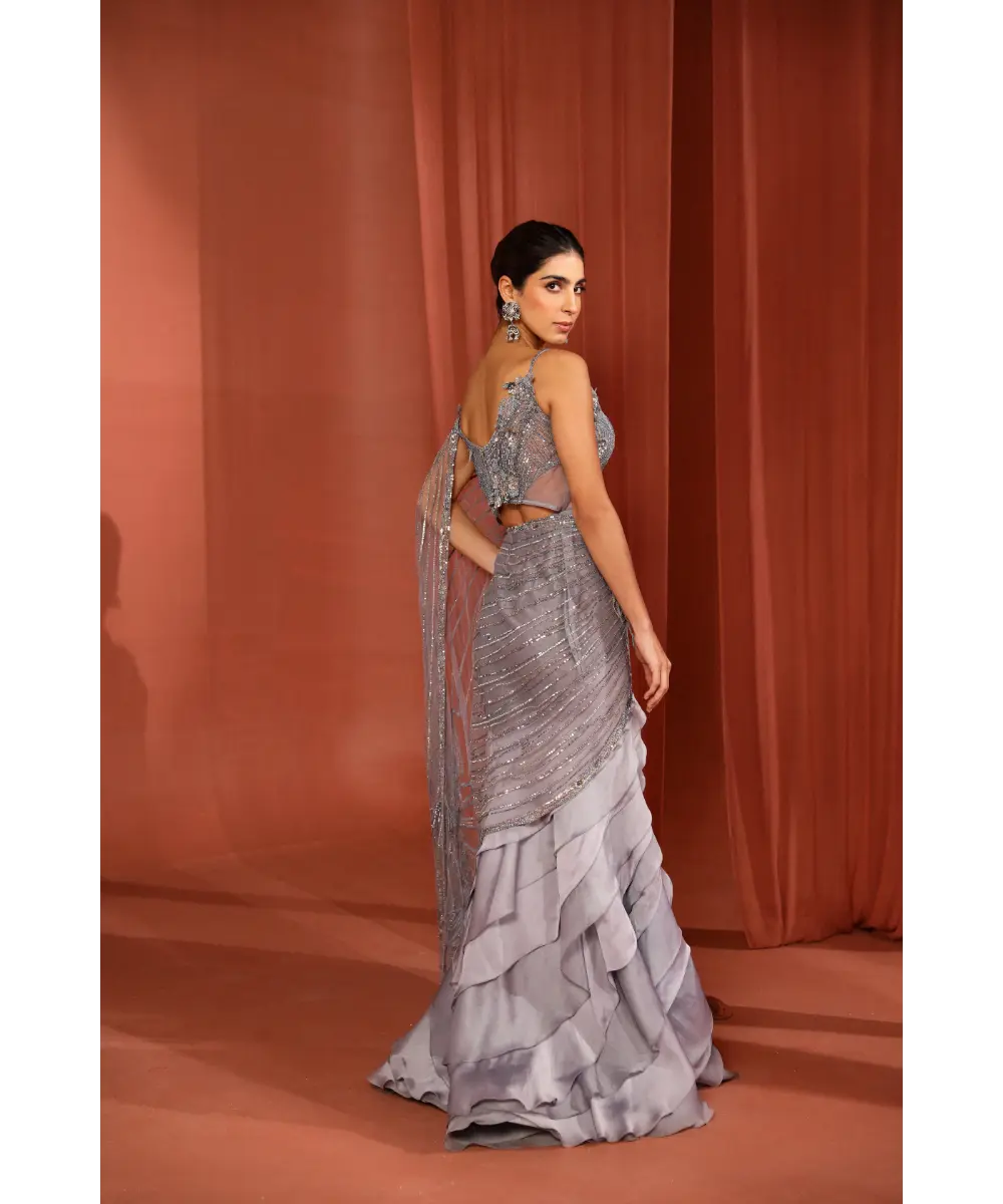 ADAARA COUTURE - Floral dream saree